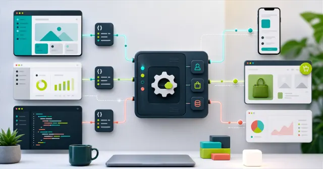 Applications and systems connected by an API with structured data and endpoints